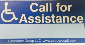 ADA call for assistance Decal with phone number